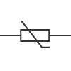Thermistor circuit symbol